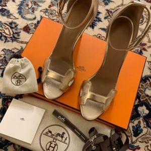 ❌❌Hermès premier 105 heels rose gold❌❌SOLD